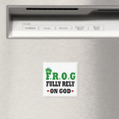 Voll auf Gott Frog Magnet (In Situ (Geschirrspüler))