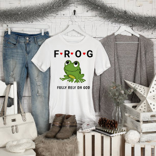 Voll auf Gott Froschherzen vertrauen T-Shirt