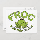 Voll auf Gott Postkarte (Vorne/Hinten)