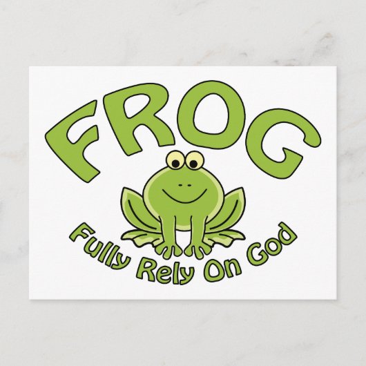 Voll auf Gott Postkarte (Vorderseite)