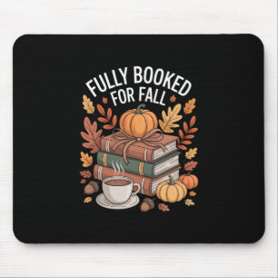 Voll ausgebucht für Herbst-Pumpkin-Autumn-Bücher D Mousepad