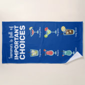 Voll Auswahl: Sommercocktails Strandtuch (Vorderseite)