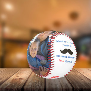Voll Awesome Papa Schnurrbart Foto Vatertag Baseball