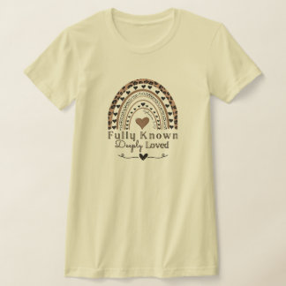 Voll bekannt und von Gott Christliches Shirt gelie