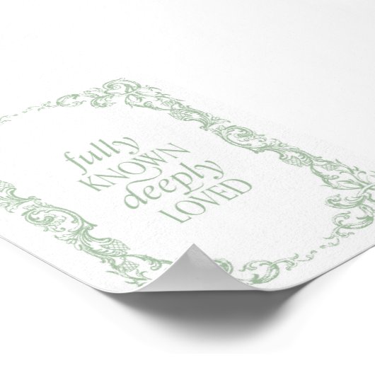 Voll bekanntes Christliches Zitat-Poster Poster (Ecke)