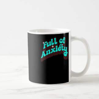 Voll besorgter, lustiger Design-Aufkleber für psyc Kaffeetasse