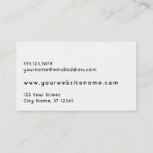 Voll-Editable, Foto-Ansässige kreative Industrien Visitenkarte (Rückseite)