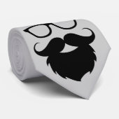 Voll gewachsener lustiger Bart-Mann Krawatte (Gerollt)