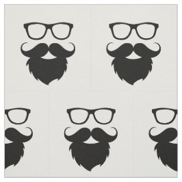 Voll gewachsener lustiger Bart-Mann Stoff