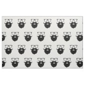 Voll gewachsener lustiger Bart-Mann Stoff (Fat Quarter (45,7 x 55,9 cm))