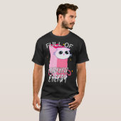 Voll Krackkopfenergiemem Alberner Funny Cat Pull T-Shirt (Vorne ganz)