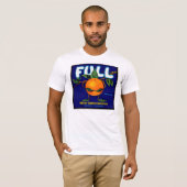 Voll - orange Kisten-Aufkleber T-Shirt (Vorne ganz)