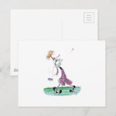 Voll-Schwung-Golf, Tony Farfernandes Postkarte (Vorne/Hinten)