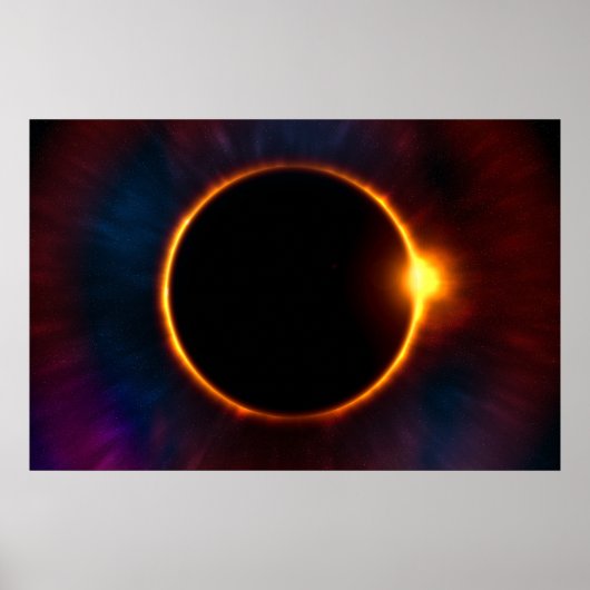 Voll Solar Eclipse w. Corona Visible! Poster (Vorne)