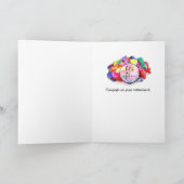 Voll- und Deflationsballon-Ruhestand oder Moving C Dankeskarte (Innenseite)