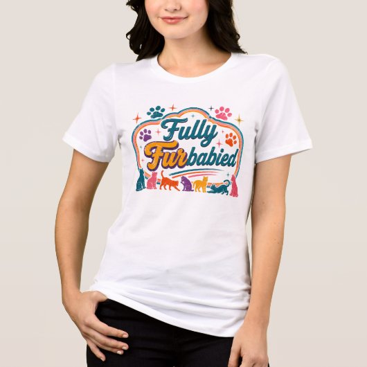Voll verhaustiert Tri-Blend shirt (Vorderseite)