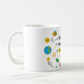 "Voll von Abenteuern" Personalisierte Drucklehre Kaffeetasse (Links)