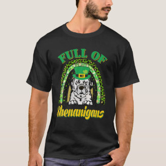 Voll von Shenanigans Abruzzen Mastiff Dog St Patri T-Shirt
