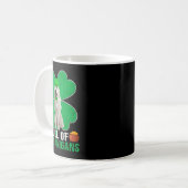 voll von Shenanigans Irish Great Pyrenäen Dog St P Kaffeetasse (Vorderseite Links)