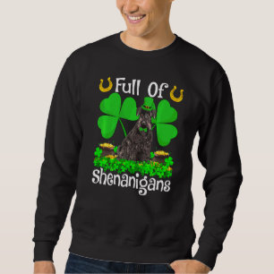 voll von Shenanigans Riesenschnauzer Dog St Patric Sweatshirt