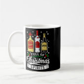 Voll von Weihnachtsbrillen Vodka Tequila Whiskey X Kaffeetasse (Links)