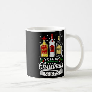 Voll von Weihnachtsbrillen Vodka Tequila Whiskey X Kaffeetasse