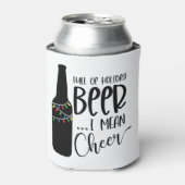 Voll Weihnachtsbär und -jubeln | Funny Drinks Dosenkühler (Kanne Vorderseite)