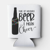 Voll Weihnachtsbär und -jubeln | Funny Drinks Dosenkühler (Rückseite)