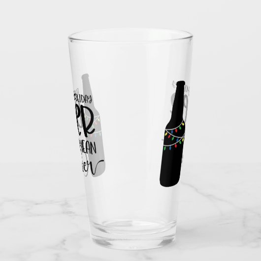 Voll Weihnachtsbär und -jubeln | Funny Drinks Glas (Links)