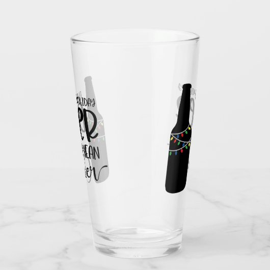 Voll Weihnachtsbär und -jubeln | Funny Drinks Glas (Rechts)