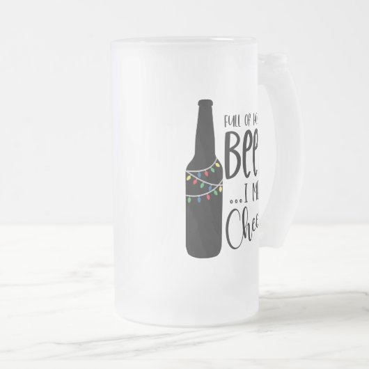 Voll Weihnachtsbär und -jubeln | Funny Drinks Mattglas Bierglas (VorderseiteRechts)