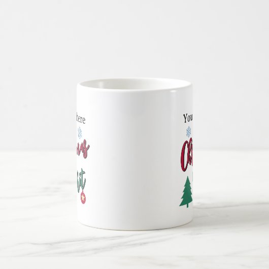 Voll Weihnachtsgeist gewohnt Kaffeetasse (Mittel)