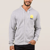 Voll-Zip-Hoodie für Männer in der athletischen Hei Hoodie (Vorderseite)