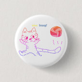 Vollayball Cat Button2 Button (Vorderseite)