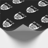 Vollbart "My Face is Well Hung" Geschenkpapier (Ecke)