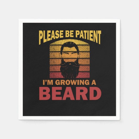Vollbart Serviette (Vorderseite)