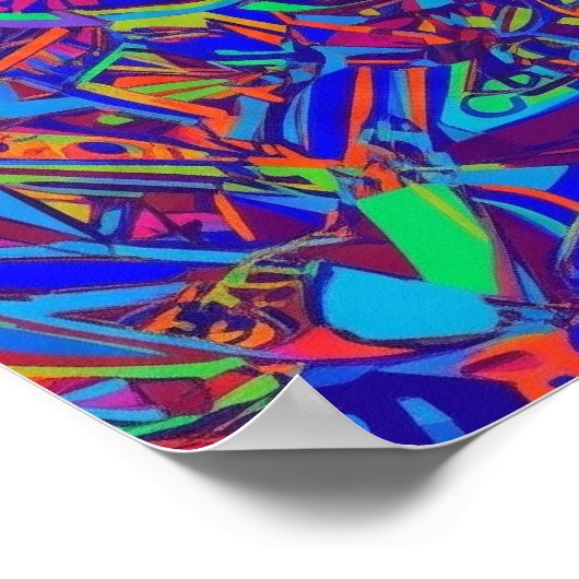 Vollbild-Farbexplosion Poster (Ecke)