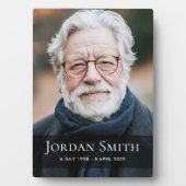 Vollbild-Foto-Trauer-Gedenkfeier Fotoplatte (Vorderseite)