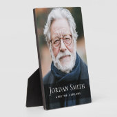 Vollbild-Foto-Trauer-Gedenkfeier Fotoplatte (Seite)