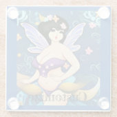 Vollbildliche Fairy Goddess Thunder_Cove Glasuntersetzer (Rückseite)