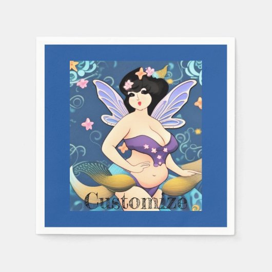 Vollbildliche Fairy Goddess Thunder_Cove Serviette (Vorderseite)