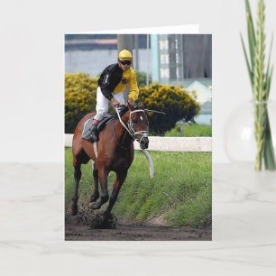 Vollblanke Racehorse-Blankokarte Karte