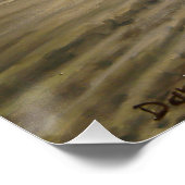 Vollblut Champion gewinnt Pferderennen Poster (Ecke)