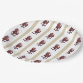 Vollblut Champion Seabiscuit Beats War Admiral Pappteller (Schrägansicht)