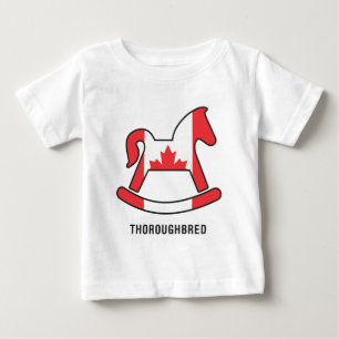 Vollblut-Kinder-Langarmshirt Baby T-shirt