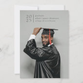 Vollblut Modernes, einfaches Foto fett Jahr Ankündigung (Vorderseite)