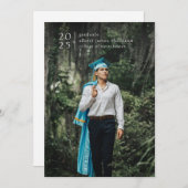 Vollblut Modernes, einfaches Foto fett Jahr Ankündigung (Vorne/Hinten)