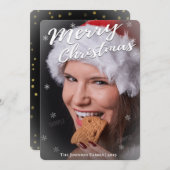 Vollblut Weihnachtskarte eines Fotos (Vorne/Hinten)