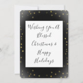 Vollblut Weihnachtskarte eines Fotos (Rückseite)