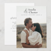 Vollbluten Save the Date mit großem & (Vorne/Hinten)